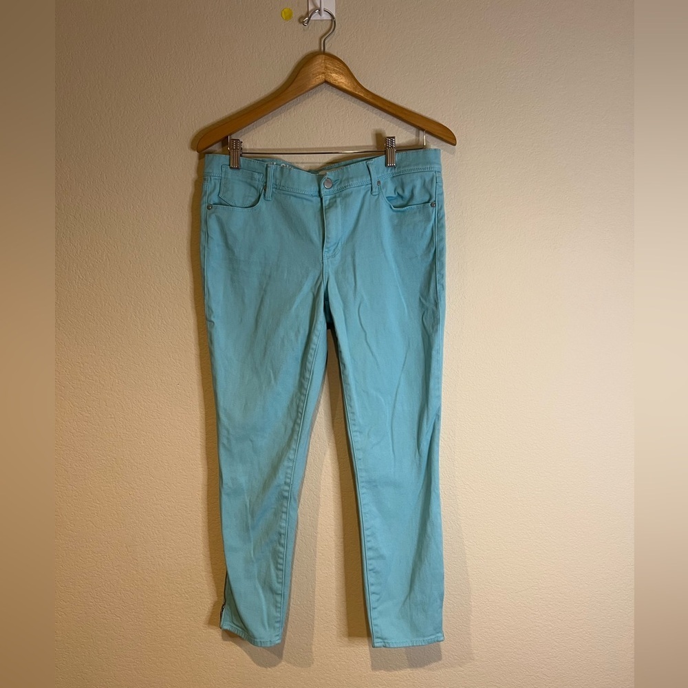 Dkny jeans city skinny blue cropped pants‎ 10